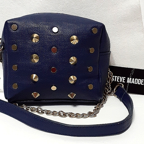 Steve Madden Blue Sudded Crossbody Bag - Picture 4 of 7